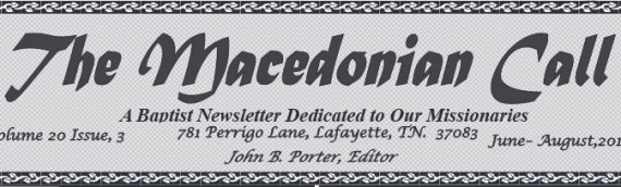 The Macedonian Call: June to August 2015
